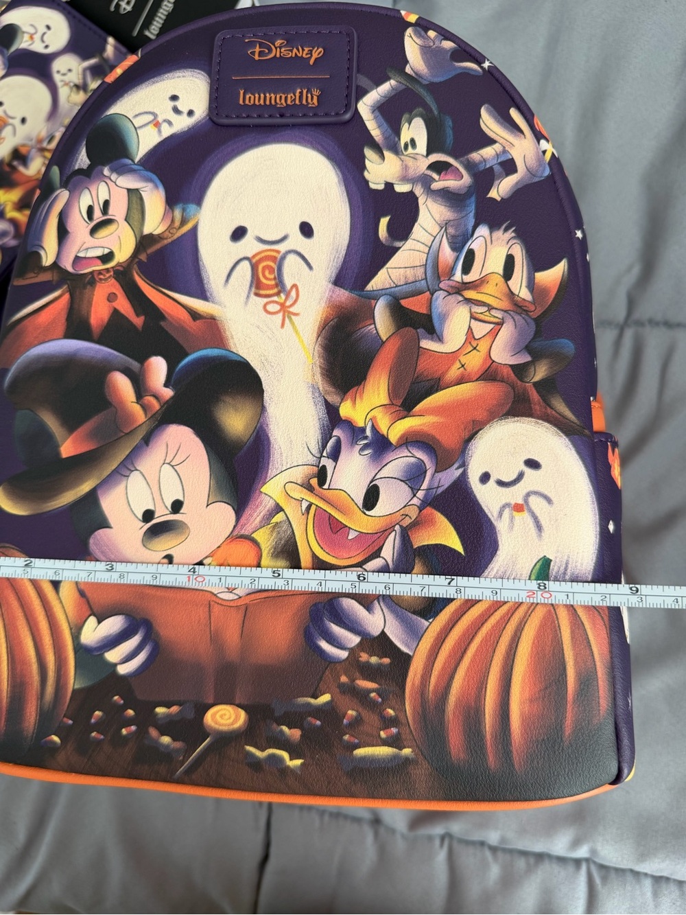 Loungefly Purple Halloween Disney Character Backpack and Wallet Set - Picture 3 of 10